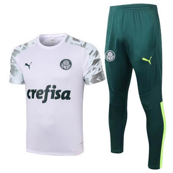 Camiseta de Entrenamiento Palmeiras Conjunto Completo 2020 2021 Blanco Verde